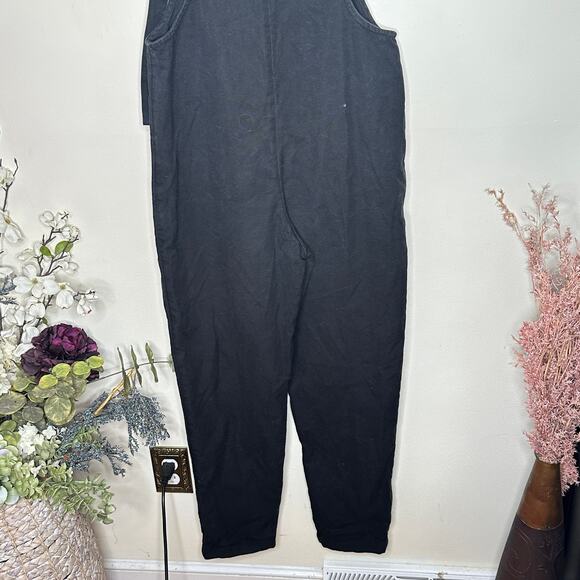 LUCY & YAK Original Dungaree Organic Denim Overalls in Black Sz 4R {KK54} - Picture 3 of 6
